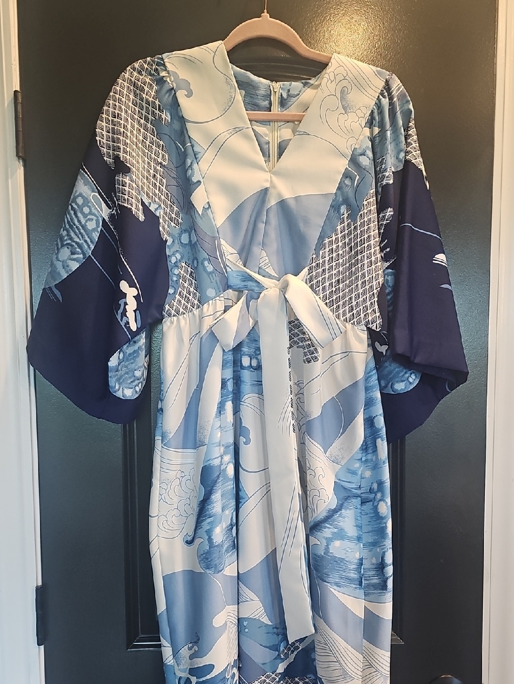 McLnerny Vintage Caftan Maxi Kimono Sleeve Dress - Picture 10 of 11